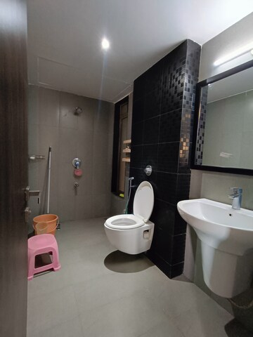 Bathroom in 1 BHK Apartment at Puranik Rumah Bali, Ghodbunder Road – for Rent