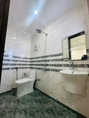 Bathroom in 2 BHK Builder Floor at Chattarpur – for Rent
