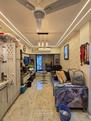 Living Room in 1 BHK Apartment at Krishnamai CHS Malad, Malad West – for Sale