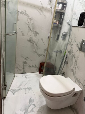 Bathroom in 1.5 BHK Apartment at Raheja Ridgewood, Goregaon East – for Rent