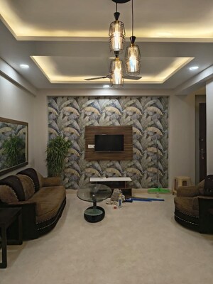 Living Room in 4 BHK Apartment at Saket – for Rent