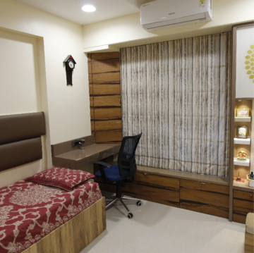 Bedroom in 3 BHK Apartment at Gundecha Orchid Tower, Lokhandwala – for Rent