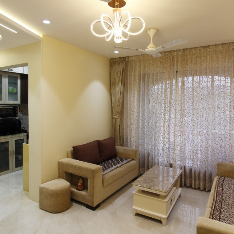 Living Room, gundecha-orchid-tower 3 Bedroom 1001 Sq.Ft. Apartment In Lokhandwala Mumbai 9698333