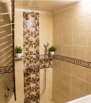 Bathroom in 1 BHK Apartment at Lokhandwala Complex – for Rent