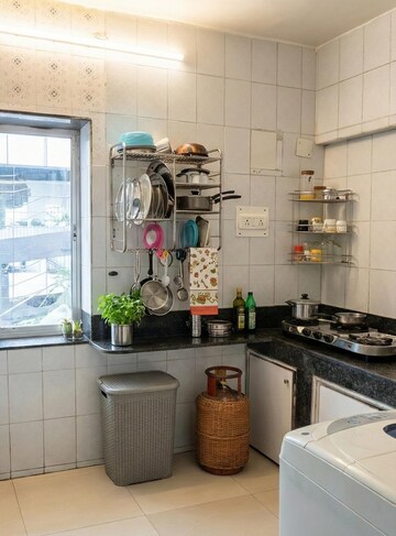 Kitchen in 1 BHK Apartment at Lokhandwala Complex – for Rent