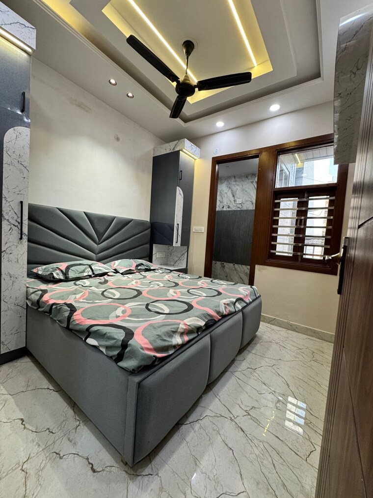 Bedroom, dwarka mor 3 Bedroom 85 Sq.Yd. Builder Floor In Dwarka Mor Delhi 9698428