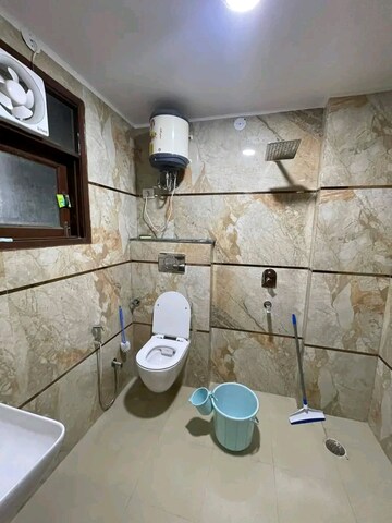 Bathroom in 3 BHK Builder Floor at Chattarpur – for Rent