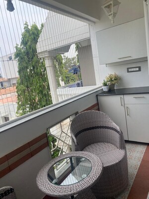 Balcony in 2 BHK Apartment at Ranka Court, Cambridge Layout – for Rent