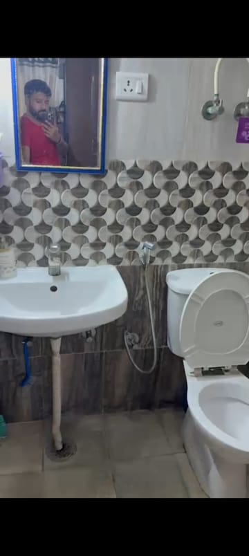 Bathroom in 3 BHK Apartment at SBR Keerthi, Old Madras Road – for Rent