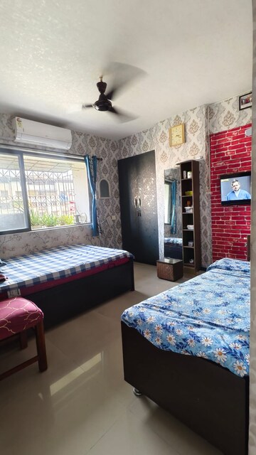 Bedroom in 2 BHK Apartment at Shree Tirupati STG Signature Residency, Patlipada – for Rent