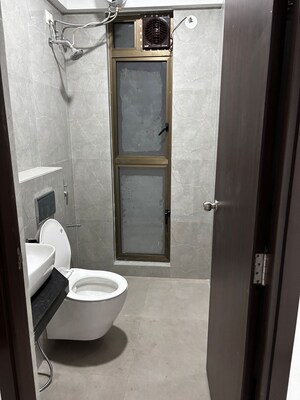 Bathroom in 3 BHK Apartment at Jangid Galaxy, Ghodbunder Road – for Rent