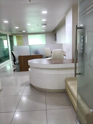 Bathroom in  Office Space at Prahlad Nagar – for Rent