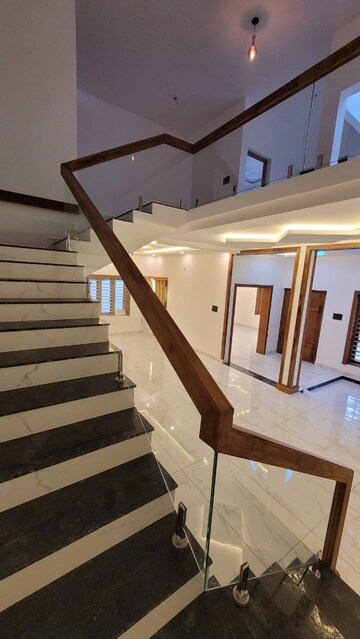 Staircase in 4 BHK Independent House at Marathakkara – for Sale