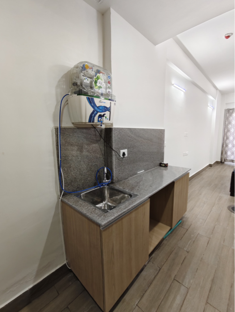 Kitchen, gaur-runway-suites Studio 460 Sq.Ft. Apartment In Gaur Yamuna City Greater Noida 9702003