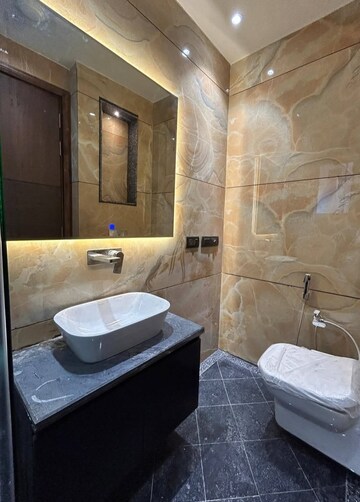 Bathroom in 4 BHK Builder Floor at Sushant Lok I – for Rent