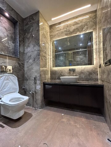 Bathroom in 4 BHK Builder Floor at Sushant Lok I – for Rent