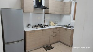 Kitchen in 2 BHK Apartment at Bhartiya Nikoo Homes, Thanisandra Main Road – for Rent