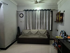 Living Room in 1 BHK Apartment at Cosmos Park, Ghodbunder Road – for Sale