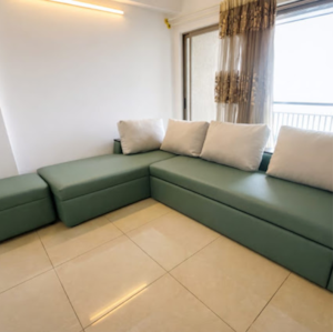 Living Room in 2 BHK Apartment at Orchid Greens Aprtment, Kunigal – for Rent