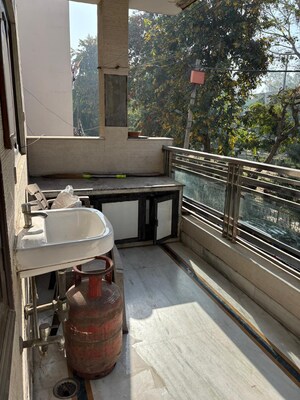 Balcony in 2.5 BHK Apartment at Janakpuri – for Rent