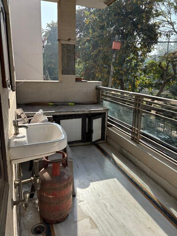 Balcony in 2.5 BHK Apartment at Janakpuri – for Rent