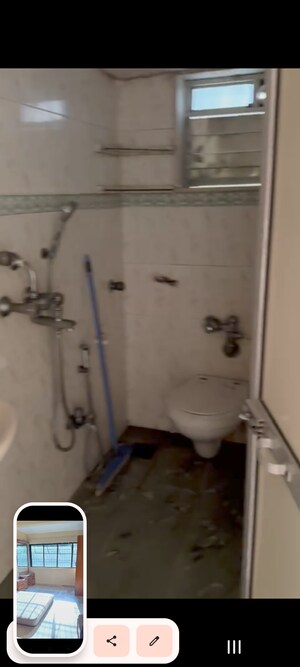 Bathroom in 3 BHK Apartment at Diago Apartment, Pali Hill – for Rent