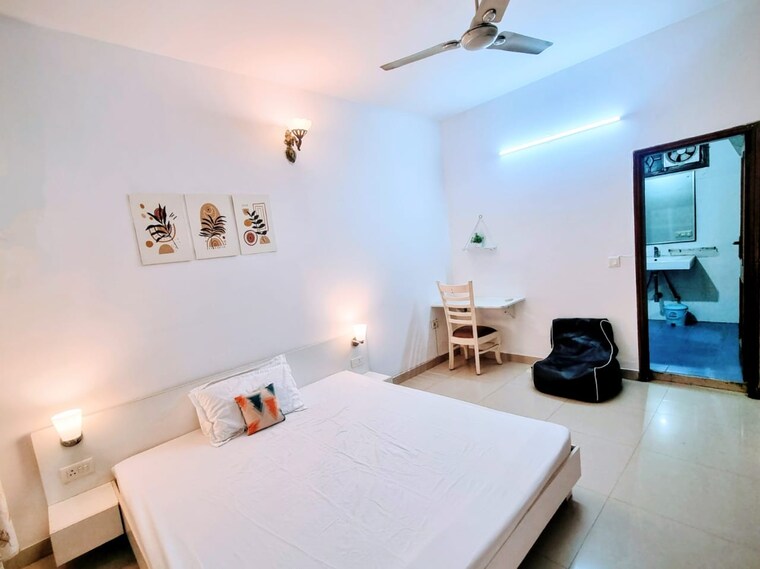 Master Bedroom, south city 1 3 Bedroom 1800 Sq.Ft. Builder Floor In South City 1 Gurgaon 9703548