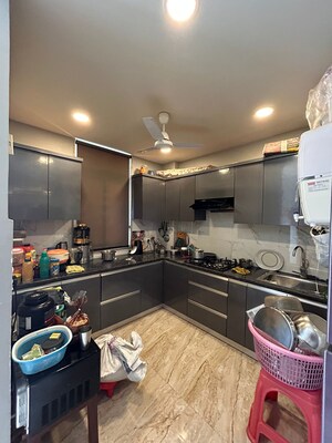 Kitchen in 3 BHK Apartment at Chattarpur – for Sale