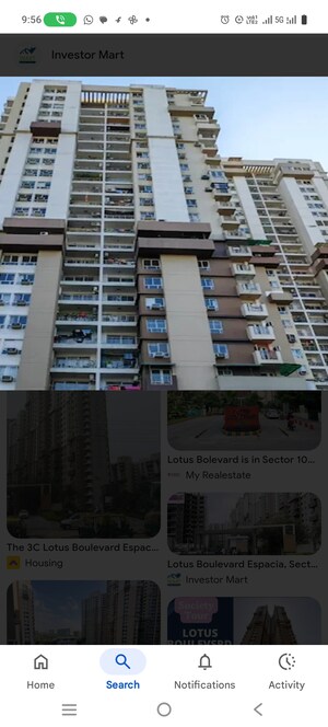 3 BHK Apartment For Rent in 3C Lotus Boulevard Espacia, Sector 100