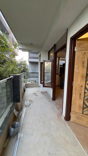 Balcony in 3 BHK Builder Floor at Chattarpur – for Rent