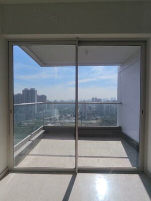 Balcony in 3 BHK Apartment at Courtyard by Narang Realty and The Wadhwa Group, Pokhran Road No Two – for Rent