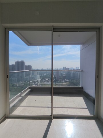 Balcony in 3 BHK Apartment at Courtyard by Narang Realty and The Wadhwa Group, Pokhran Road No Two – for Rent