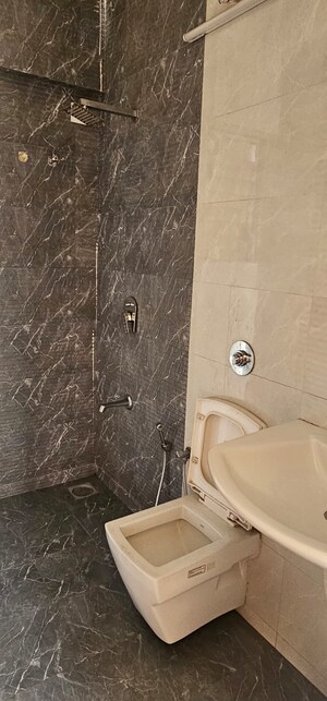 Bathroom in 2 BHK Apartment at Neelkanth Alpine, Ghansoli – for Rent