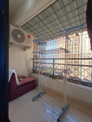 Balcony in 2 BHK Apartment at Tulsi Aura Mumbai, Ghansoli – for Rent