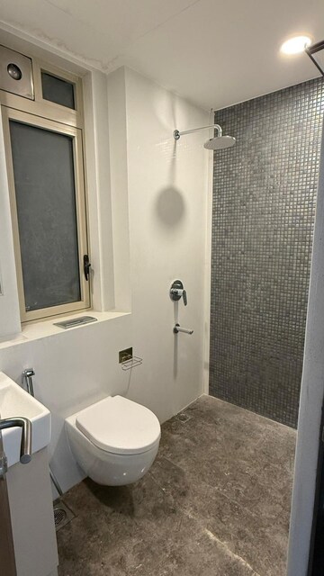 Bathroom in 3 BHK Apartment at Lodha World View, Worli – for Rent