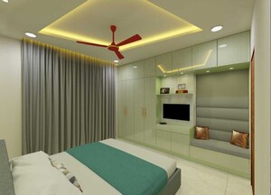 Bedroom in 3 BHK Apartment at Prestige Beverly Hills, Kokapet – for Rent