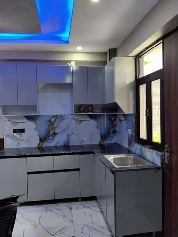 Kitchen in 2 BHK Builder Floor at Krishna Vatika Society, Sector 4 Greater Noida – for Sale