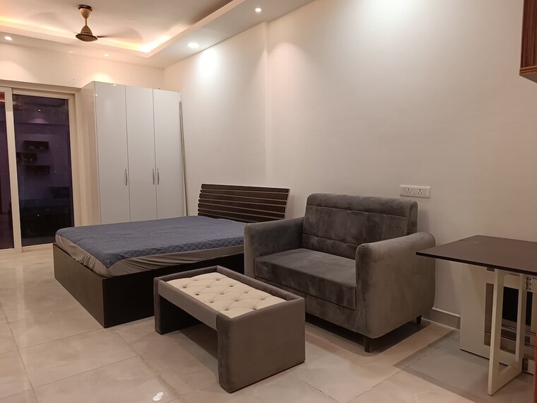 Living Room, supertech-north-eye Studio 500 Sq.Ft. Apartment In Sector 74 Noida 9703973