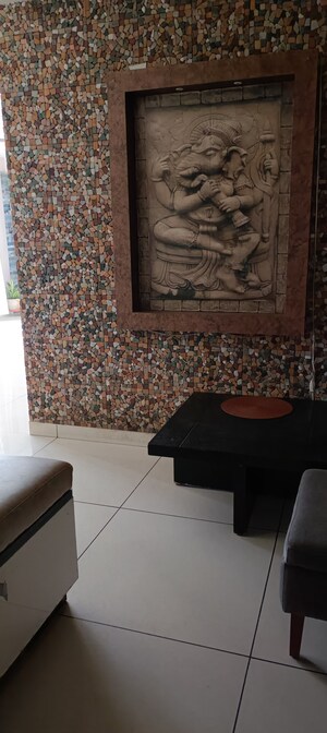 Living Room in 3 BHK Apartment at Prestige Lakeside Habitat, Varthur – for Rent