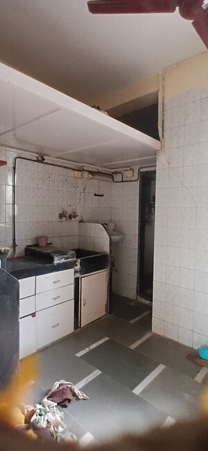 Kitchen in 1 RK Penthouse at Shuklendu CHS, Vikhroli East – for Rent