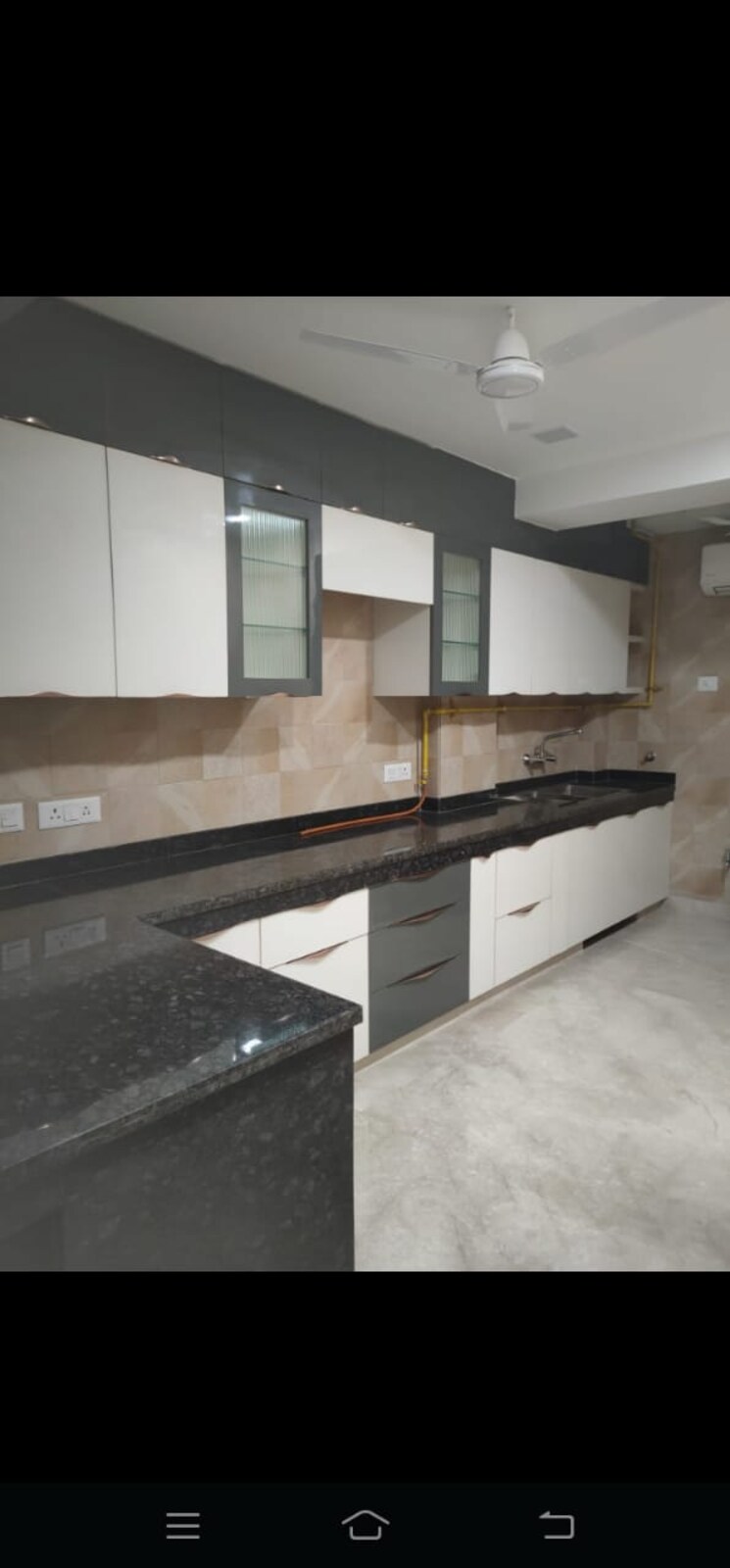 Kitchen, chittaranjan park 3 Bedroom 160 Sq.Yd. Builder Floor In Chittaranjan Park Delhi 9704036
