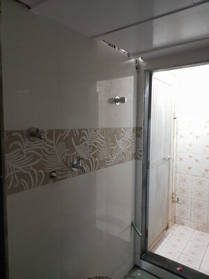 Bathroom in 1 BHK Apartment at Karyarath CHS, Vikhroli East – for Rent