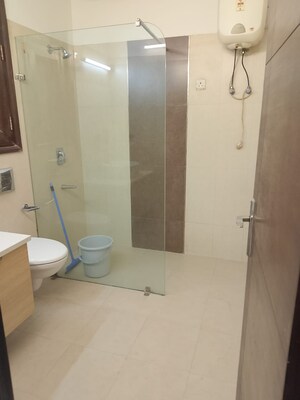 Bathroom in 3 BHK Builder Floor at Panchsheel Enclave – for Rent