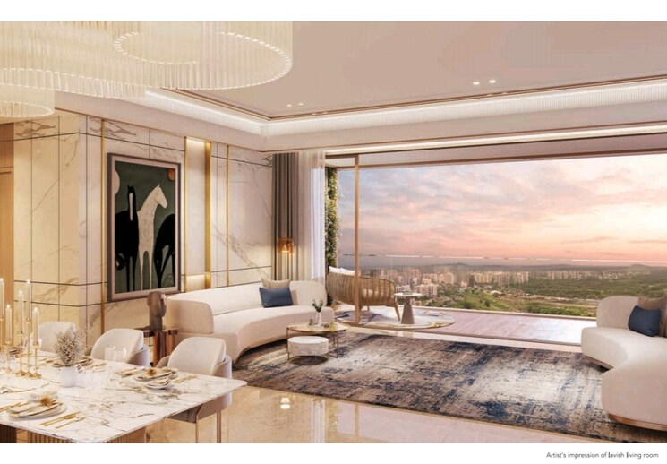Living Room, lodha-altero 4 Bedroom 1659 Sq.Ft. Apartment In Wakad Pune 9704326