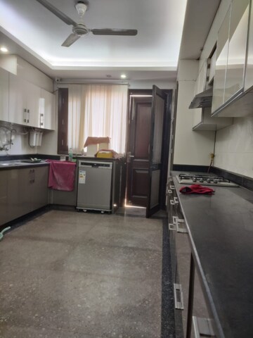 Kitchen in 4 BHK Builder Floor at Nehru Enclave – for Rent