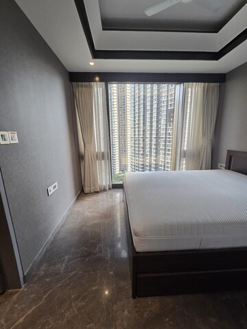 Living Room in 3 BHK Apartment at Lodha Trump Tower, Worli – for Rent