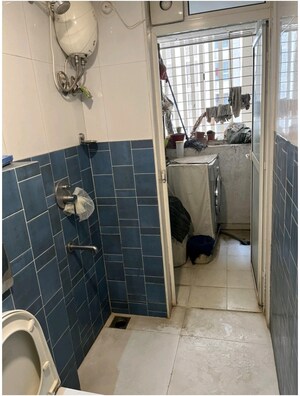 Bathroom in 2 BHK Apartment at Lodha Amara New Tower, Kolshet Road – for Rent