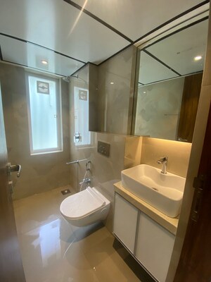 Bathroom in 2 BHK Apartment at Elegant Navratnamala CHS, Santacruz East – for Rent