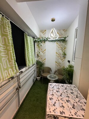 Balcony in 1 BHK Apartment at Chattarpur – for Rent