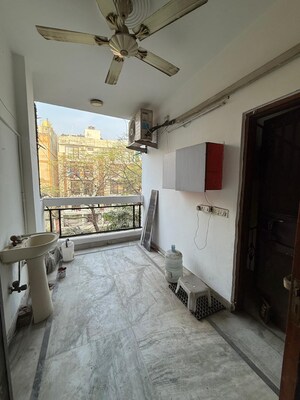 Balcony in 2 BHK Builder Floor at Kalkaji – for Rent